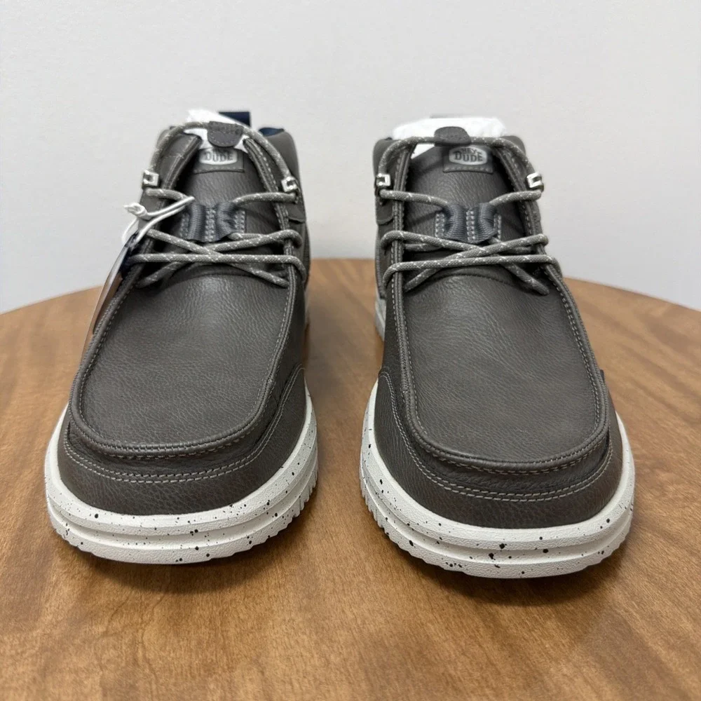 Hey Dude‎ Bradley Chukka Classic Comfort Outdoor Easy On Boots Men's Sz 10 Grey
